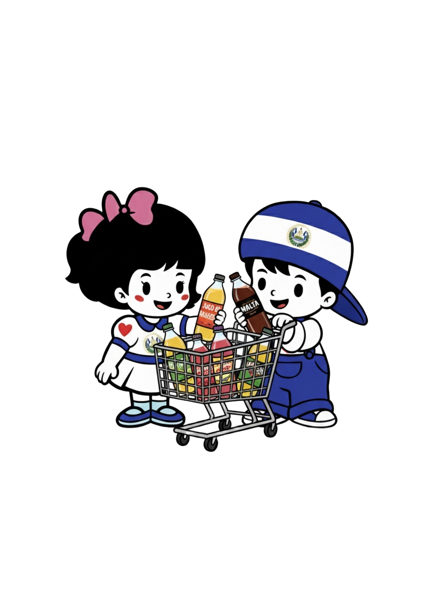 Jorge y Delia comprando en la tienda