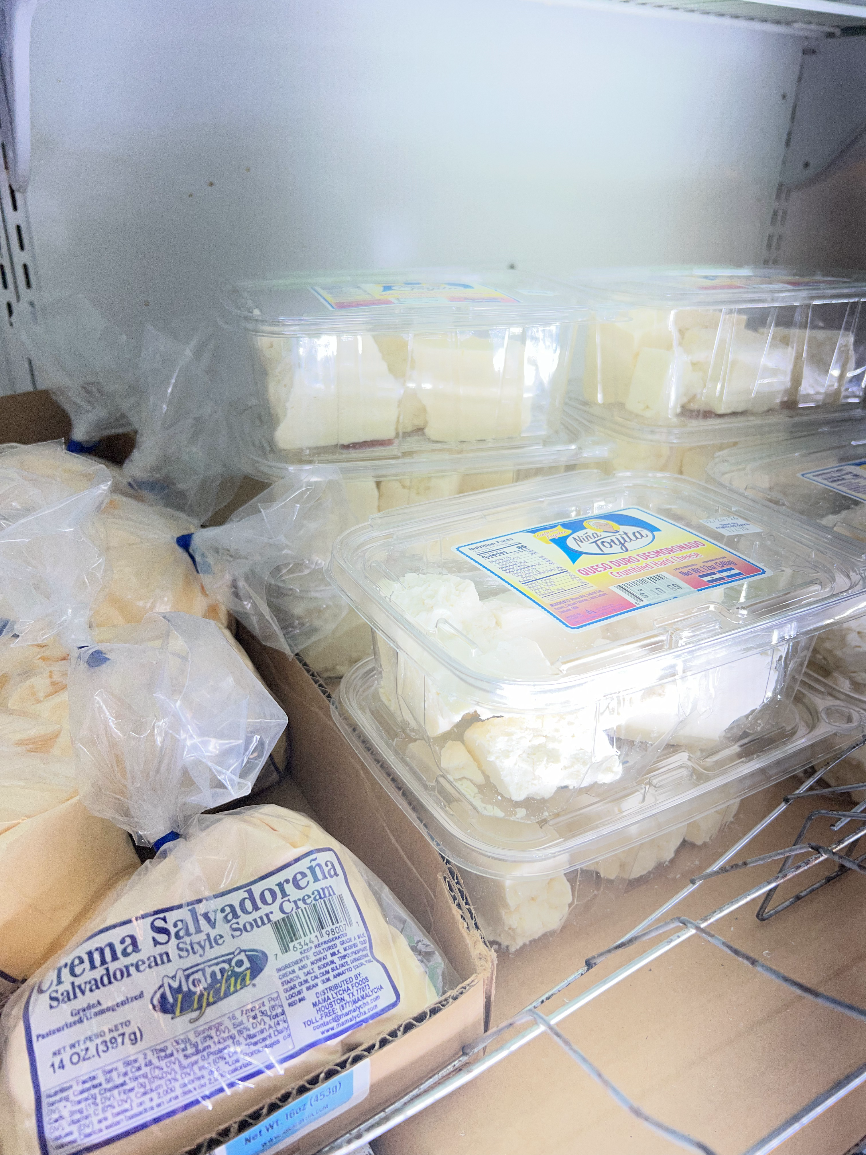 Crema y quesos centroamericanos