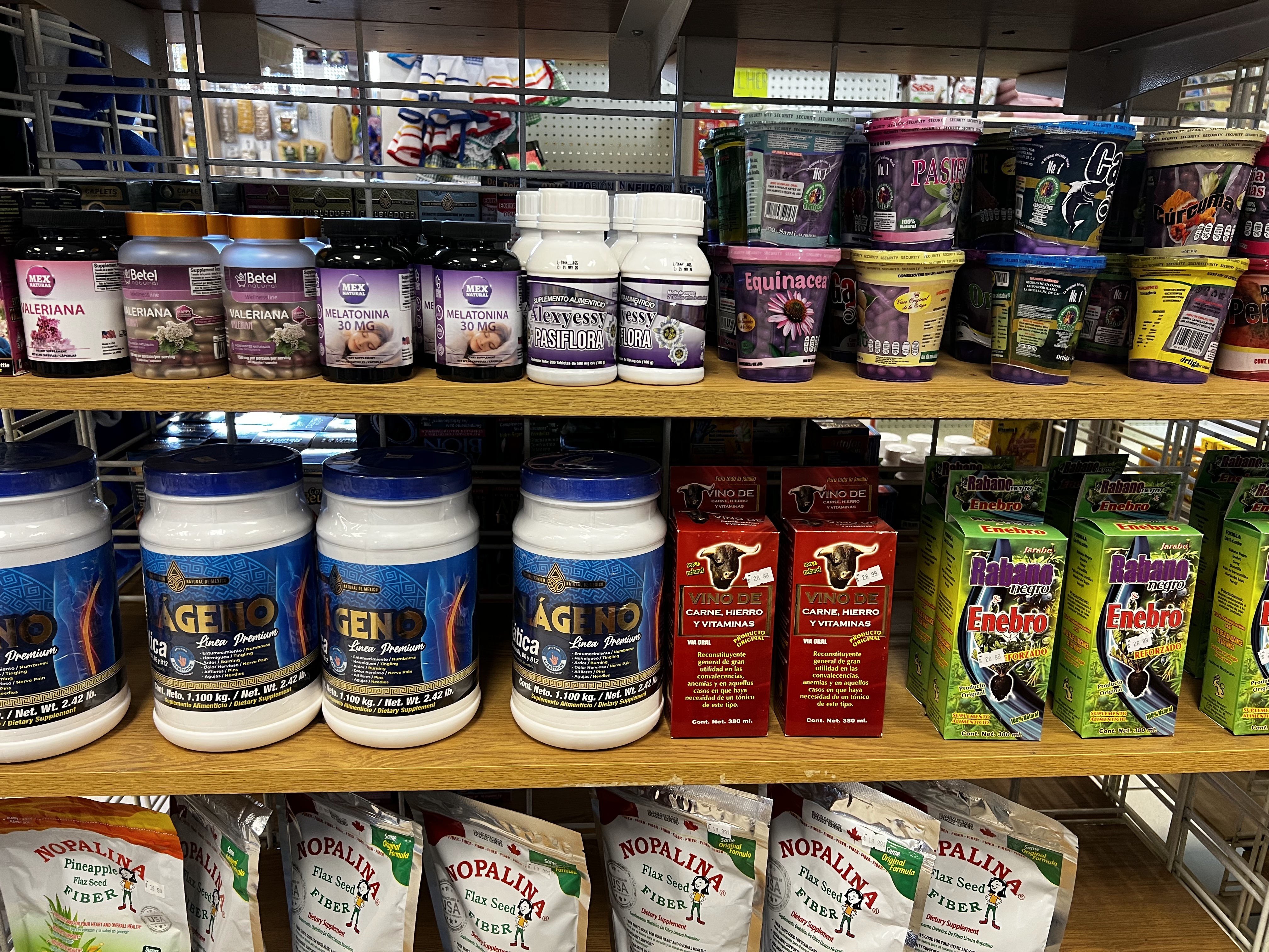 Suplementos nopalina y linaza